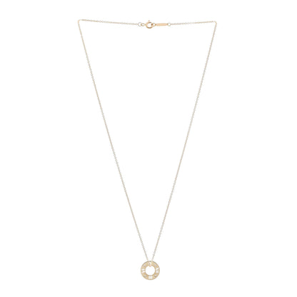 Tiffany 18K Yellow Gold Diamond Atlas Pierced Pendant Necklace 3 of 6