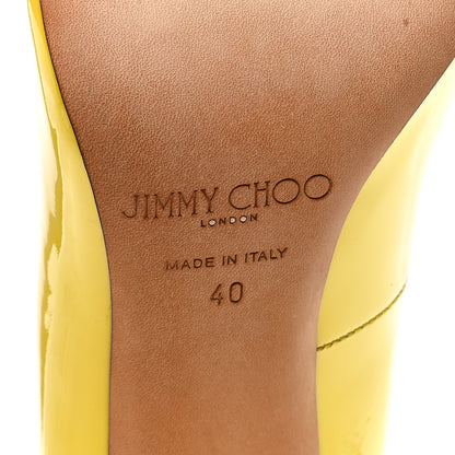 Jimmy Choo JIMMY CHOO Patent Anouk 120 Pumps 40 Neon Yellow 6 of 7