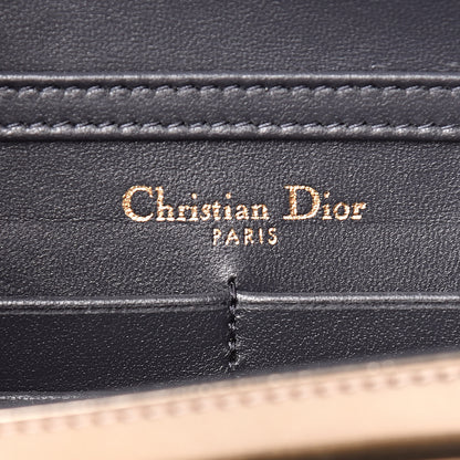 Christian Dior Metallic Patent Micro-Cannage Diorama Wallet on Chain Pouch Gold 8 of 10