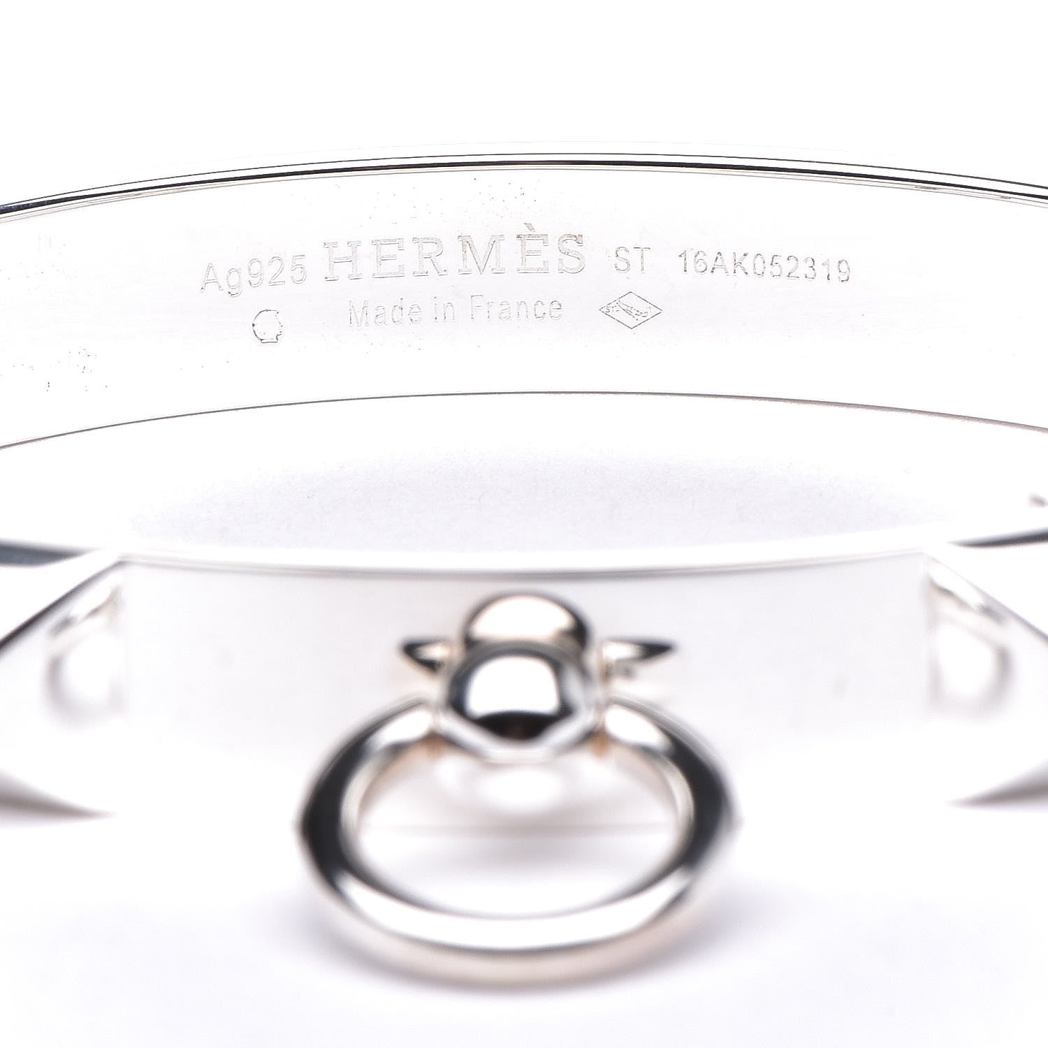 Hermes Sterling Silver PM Collier De Chien Bracelet ST 4 of 5