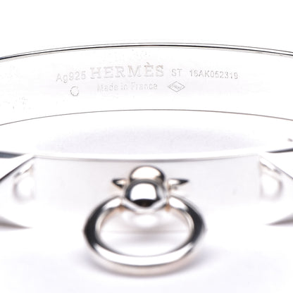 Hermes Sterling Silver PM Collier De Chien Bracelet ST 4 of 5