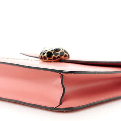 Bulgari Nappa Embellished Serpenti Forever Crossbody Pink 9 of 10
