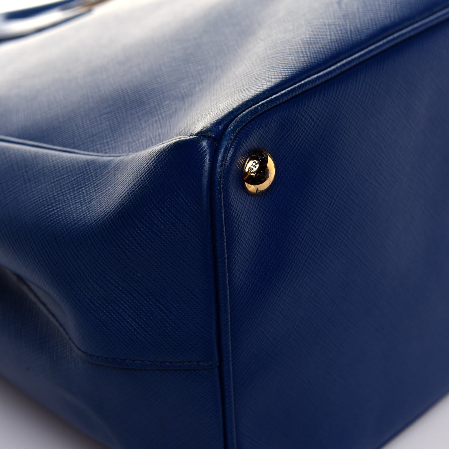 Saffiano Large Galleria Double Zip Tote Bluette