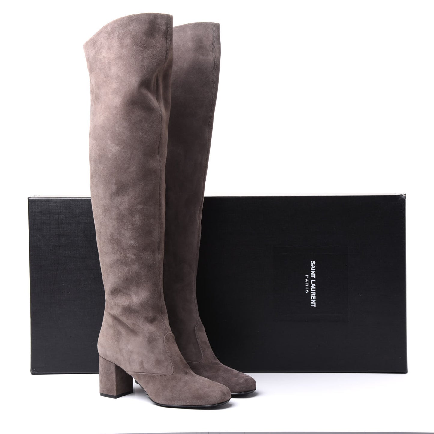 Suede Babies Over The Knee Boots 36 Road Grey