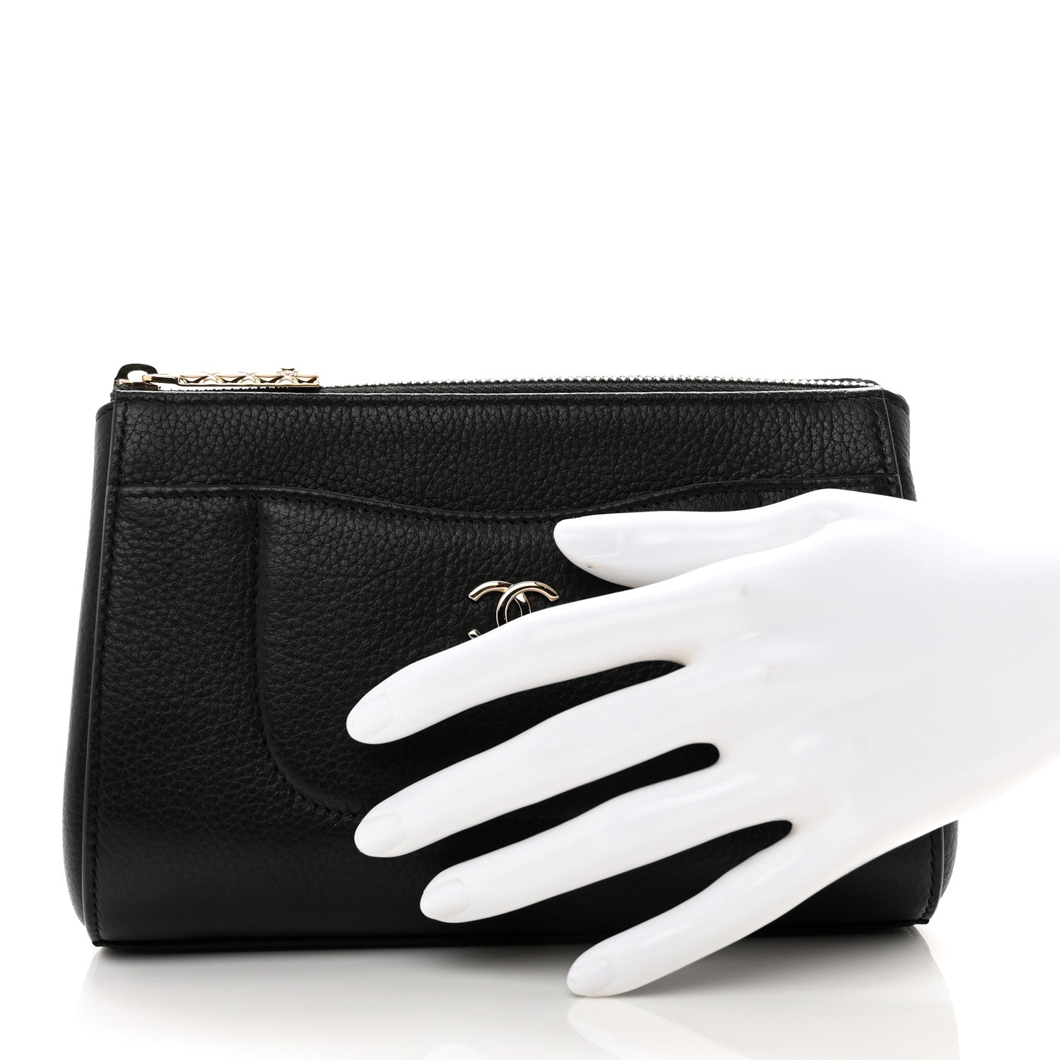 Chanel Grained Calfskin Neo Executive Cosmetic Case Black 2 of 7