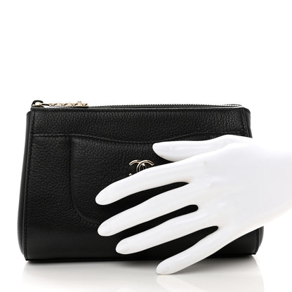 Chanel Grained Calfskin Neo Executive Cosmetic Case Black 2 of 7