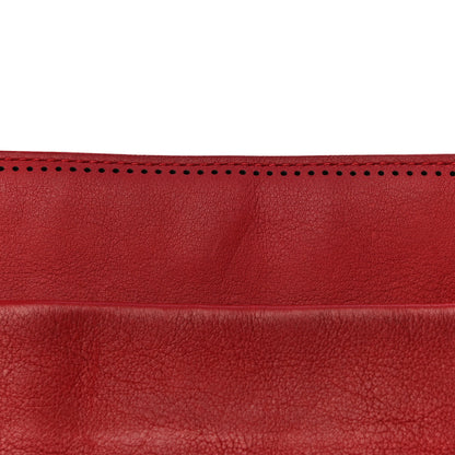 Balenciaga Veau Soyeux Perforated Blackout Hardware Reporter Rouge Groseille 12 of 17