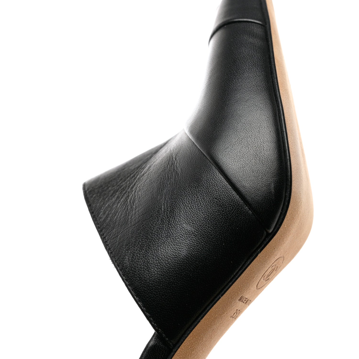 Chanel Lambskin Cap Toe CC Mules 35.5 Black 9 of 12