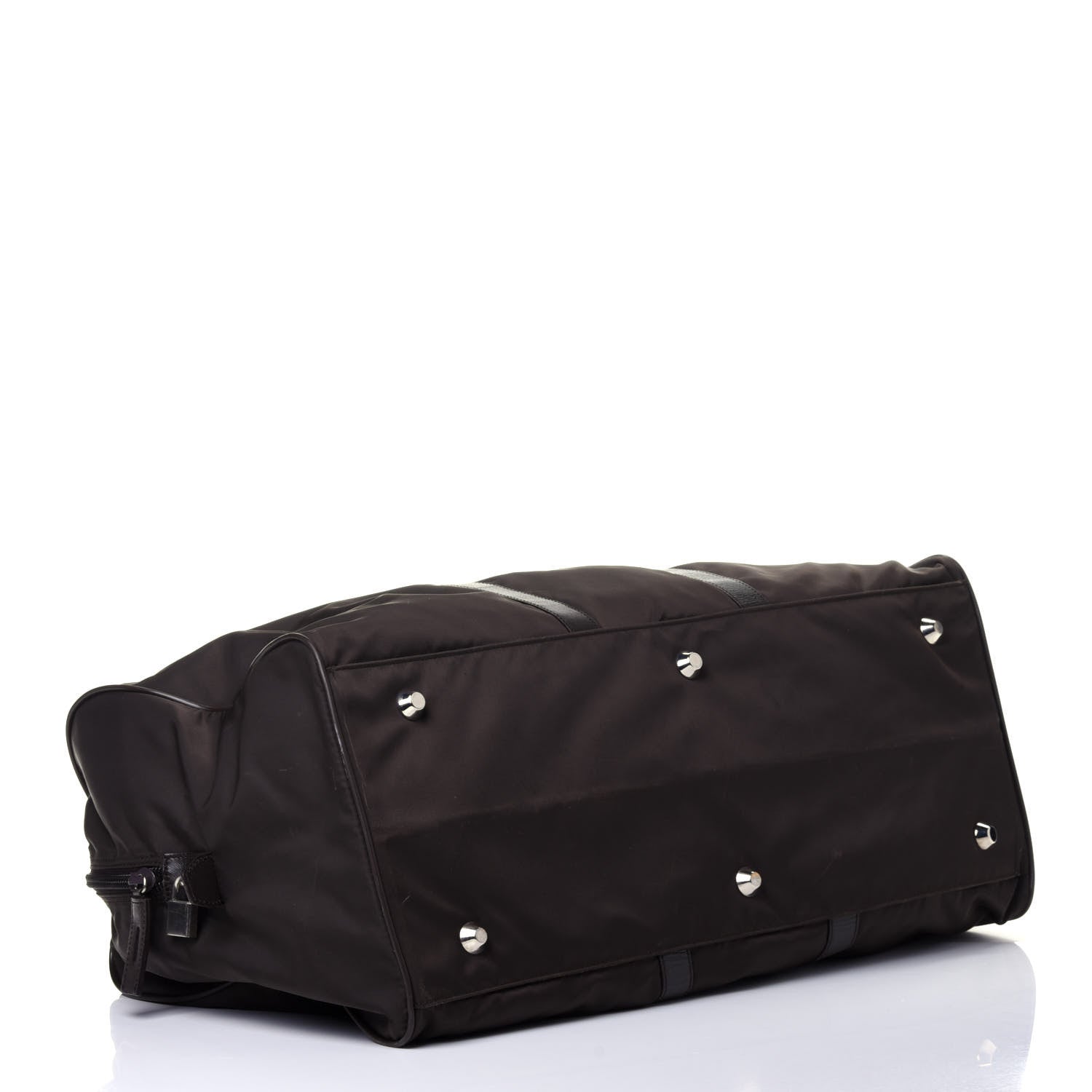 Prada Tessuto Nylon Saffiano Duffle Moro 3 of 11