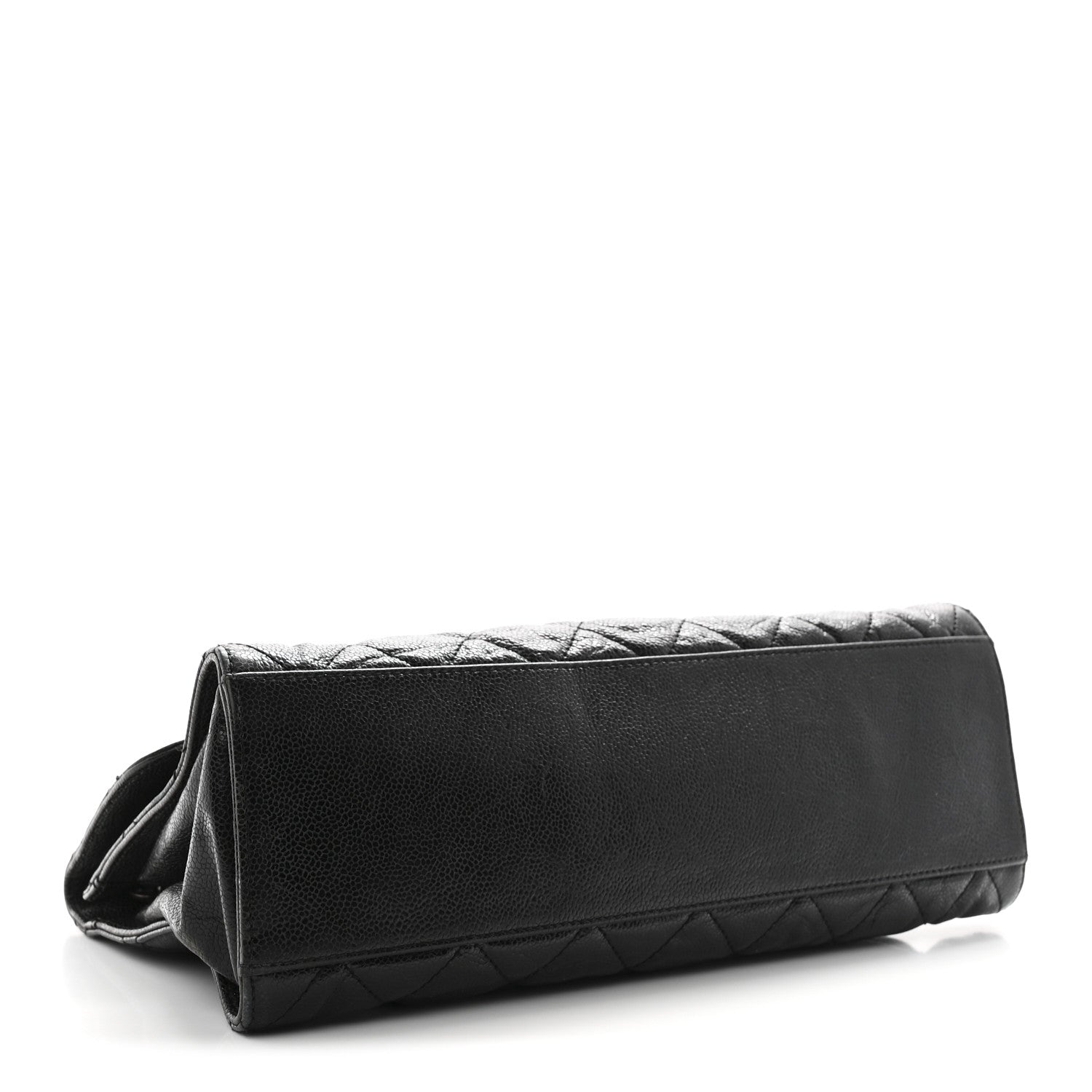 Chanel Crumpled Grained Calfskin Jumbo CC Crave Flap Black 4 of 11