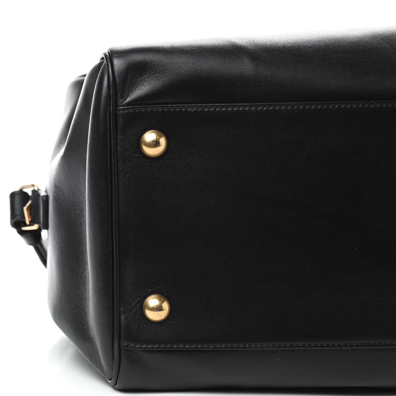 Saint Laurent Calfskin Classic Duffle 6 Black 8 of 10