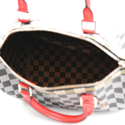 Louis Vuitton Damier Speedy Bandouliere 30 Black White 5 of 11