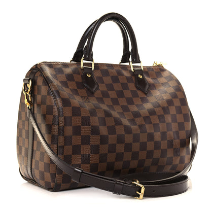 Louis Vuitton Damier Ebene Speedy Bandouliere 30 3 of 13
