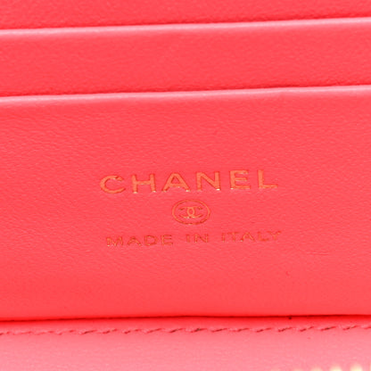 Chanel Lambskin Quilted Small Vanity Case With Chain Pink 6 of 11