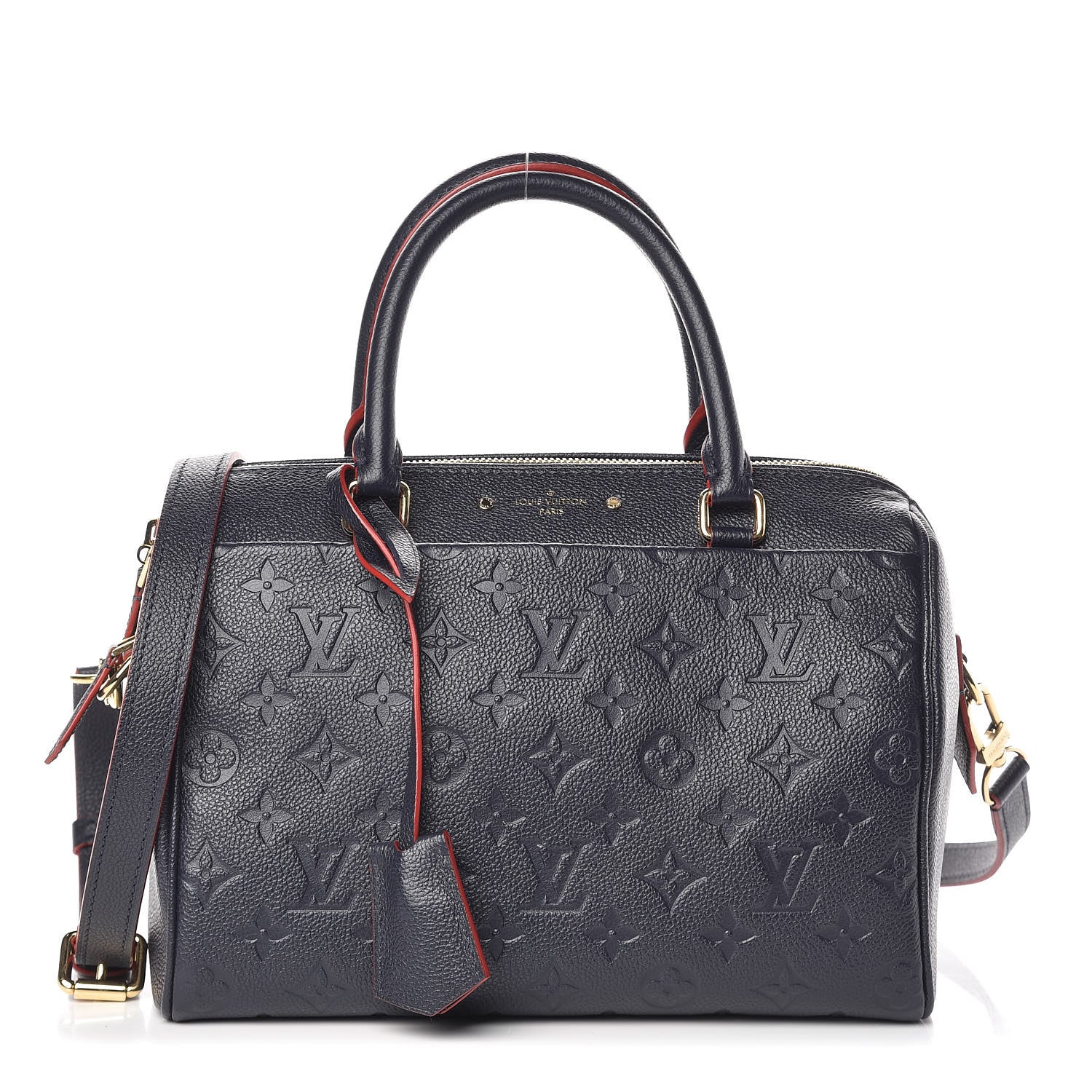 Louis Vuitton Empreinte Speedy Bandouliere 25 NM Marine Rouge 1 of 9