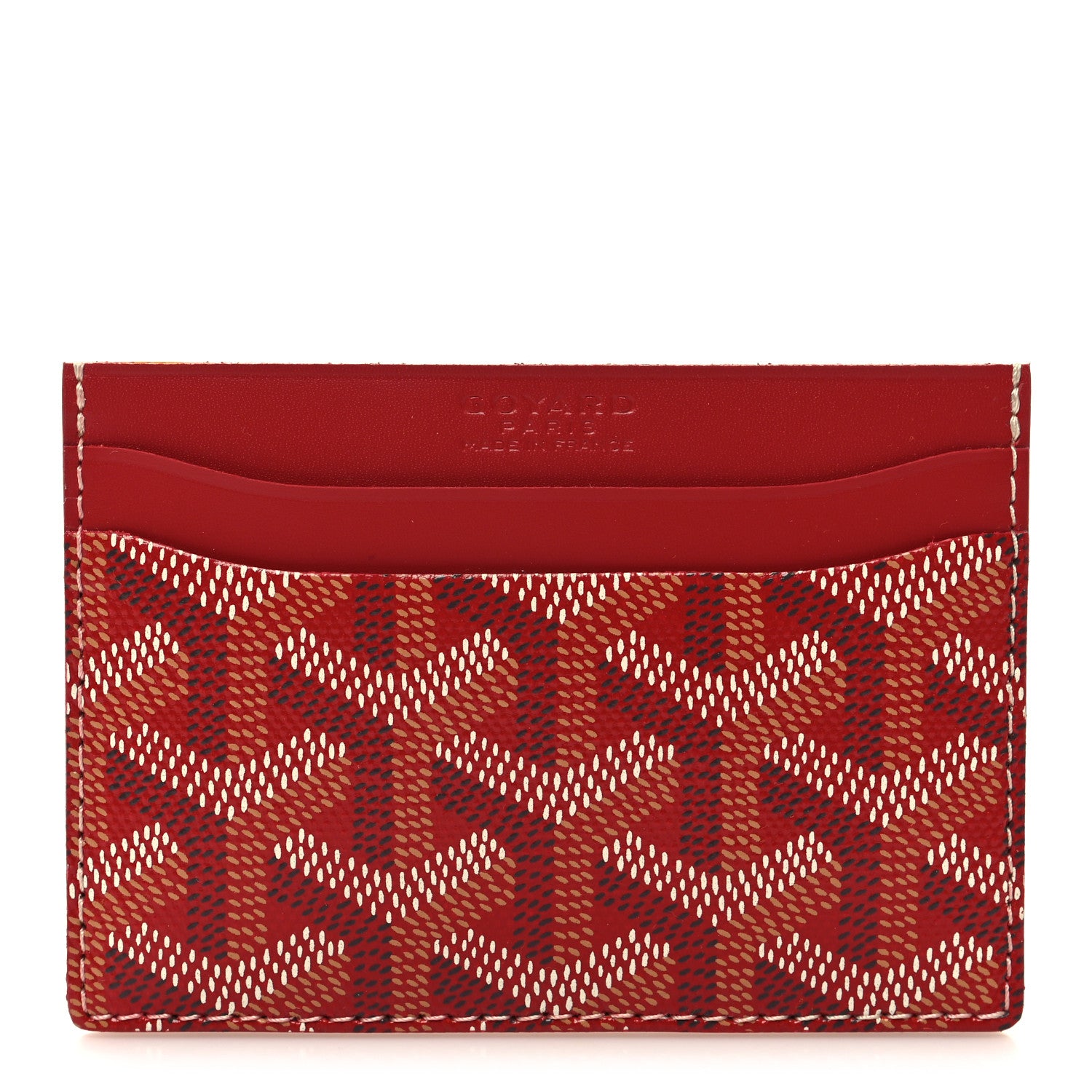 Goyard Goyardine Saint Sulpice Card Holder Red 1 of 7