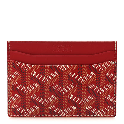 Goyard Goyardine Saint Sulpice Card Holder Red 1 of 7