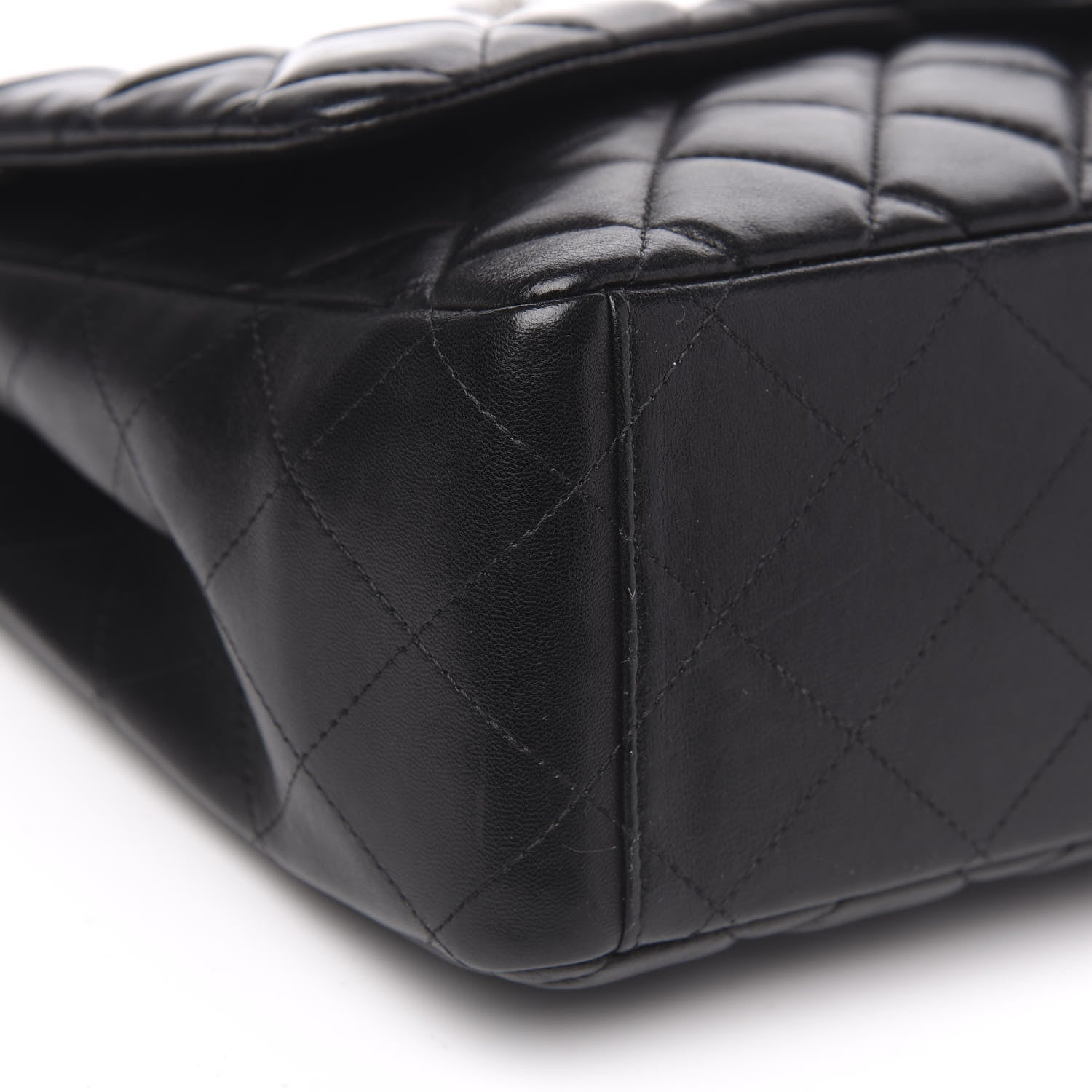 Chanel Lambskin Quilted Maxi Single Flap Black 8 of 16