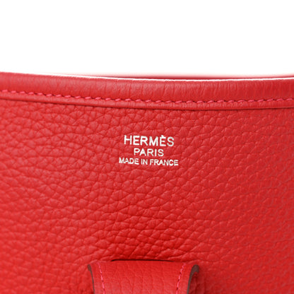 Hermes Taurillon Clemence Evelyne III GM Rouge Casaque 6 of 9