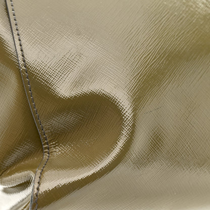 Prada Saffiano Vernice Shopping Tote Militare 19 of 21