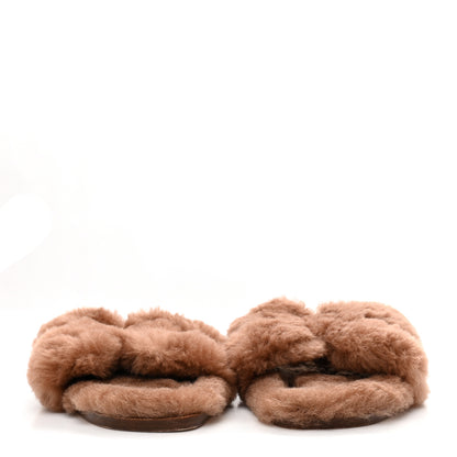 Hermes Woolskin Oran Sandals 40 Naturel 3 of 9