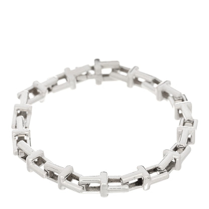 Tiffany Sterling Silver Large T Link Chain Bracelet 1 of 3