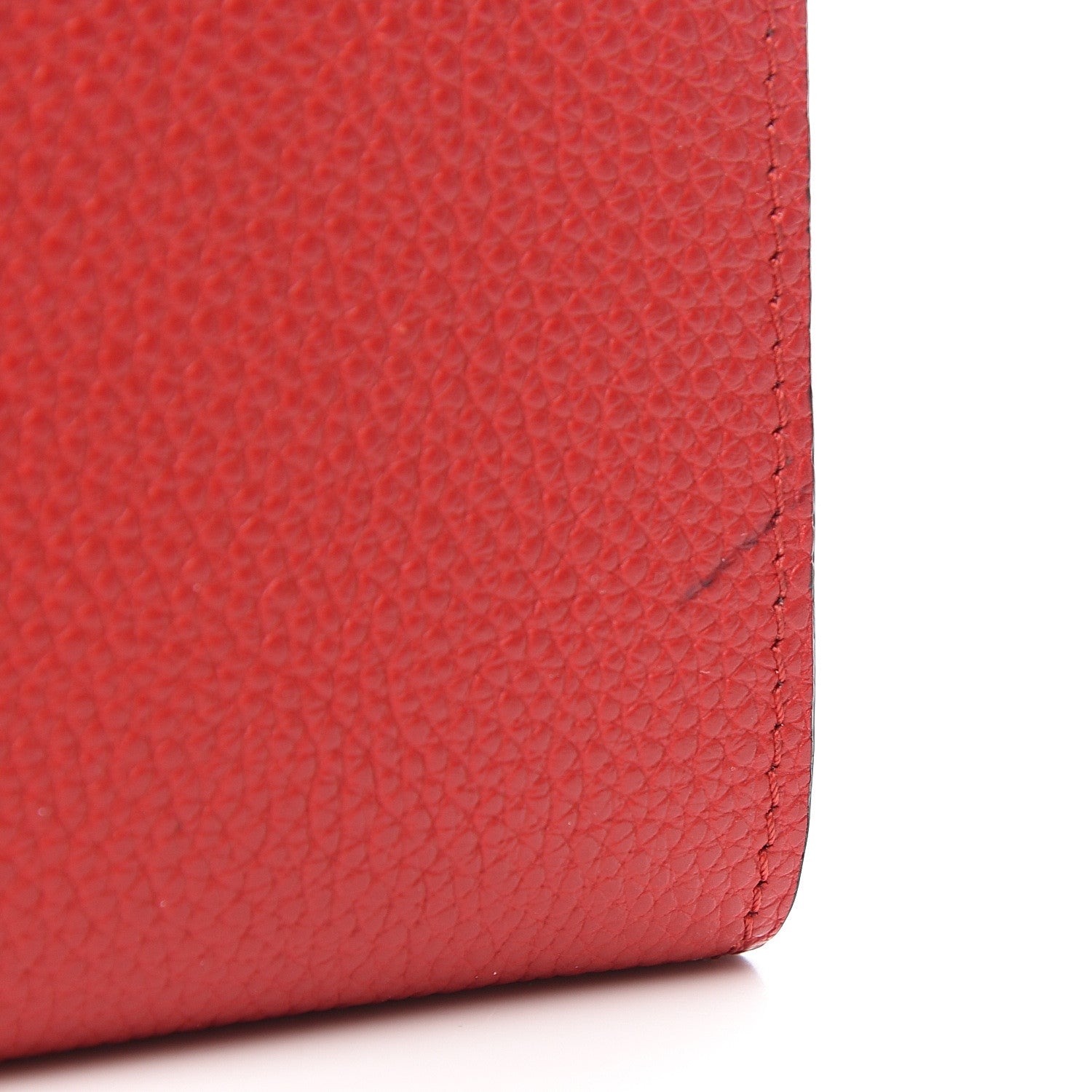Louis Vuitton Grained Calfskin Monogram Double V Compact Wallet Rubis 7 of 7