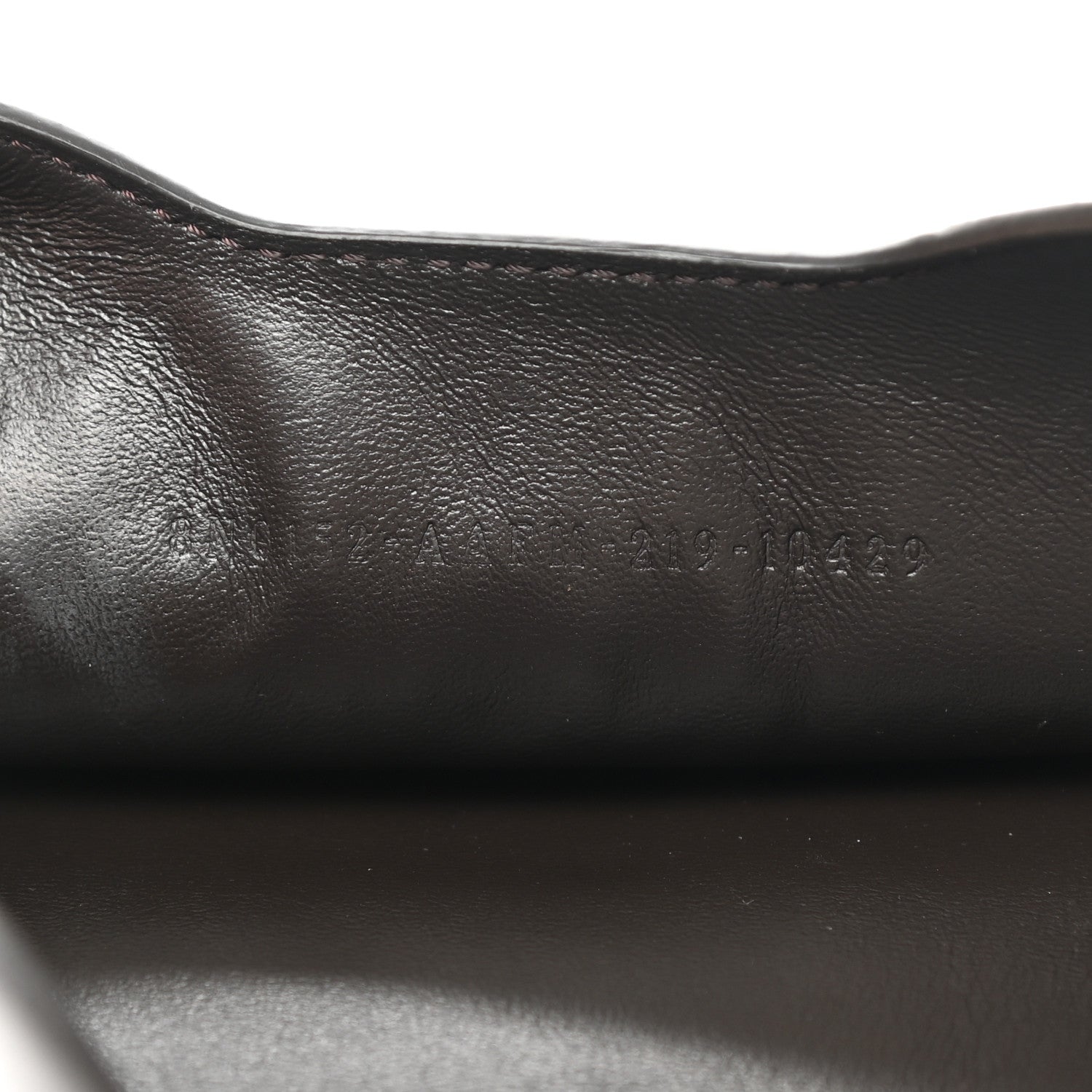 Fendi Vitello Soft F is Fendi Bi-Color FF 1974 Embossed Envelope Pouch Maya Black 7 of 8