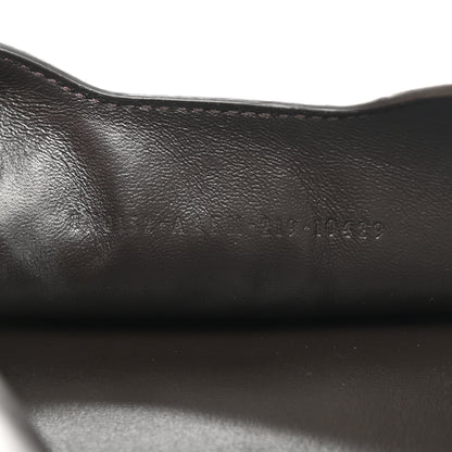 Fendi Vitello Soft F is Fendi Bi-Color FF 1974 Embossed Envelope Pouch Maya Black 7 of 8