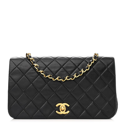Chanel Lambskin Quilted Small Single Flap Black 1 of 14