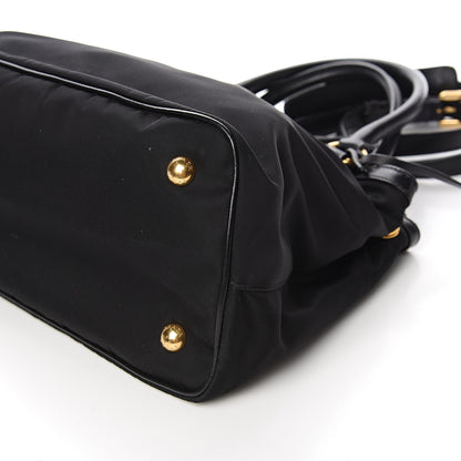 Prada Tessuto Nylon Soft Calf Tote Black 7 of 8