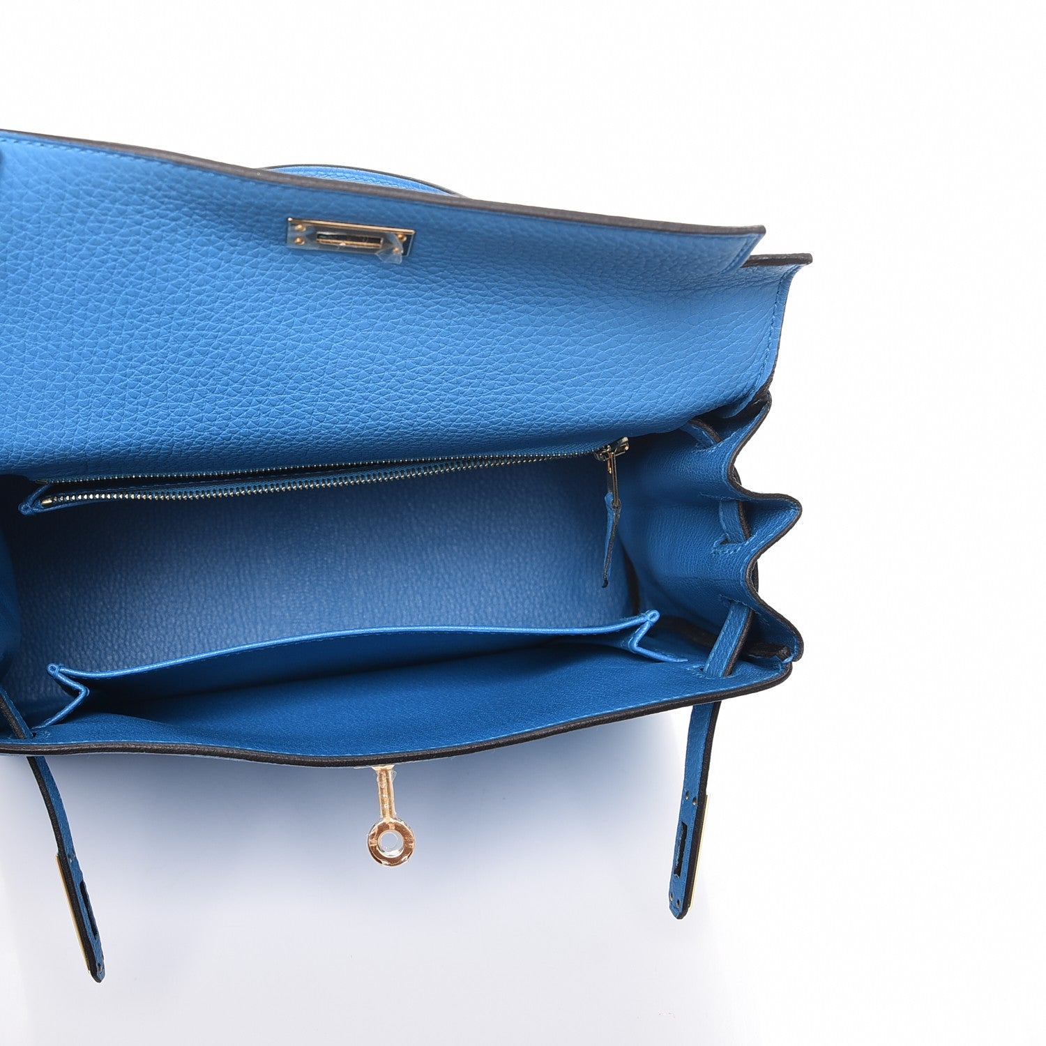 Hermes Togo Kelly Retourne 25 Bleu Zanzibar 8 of 30