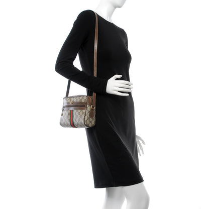 Gucci GG Plus Monogram Web Small Shoulder Bag Brown 2 of 13