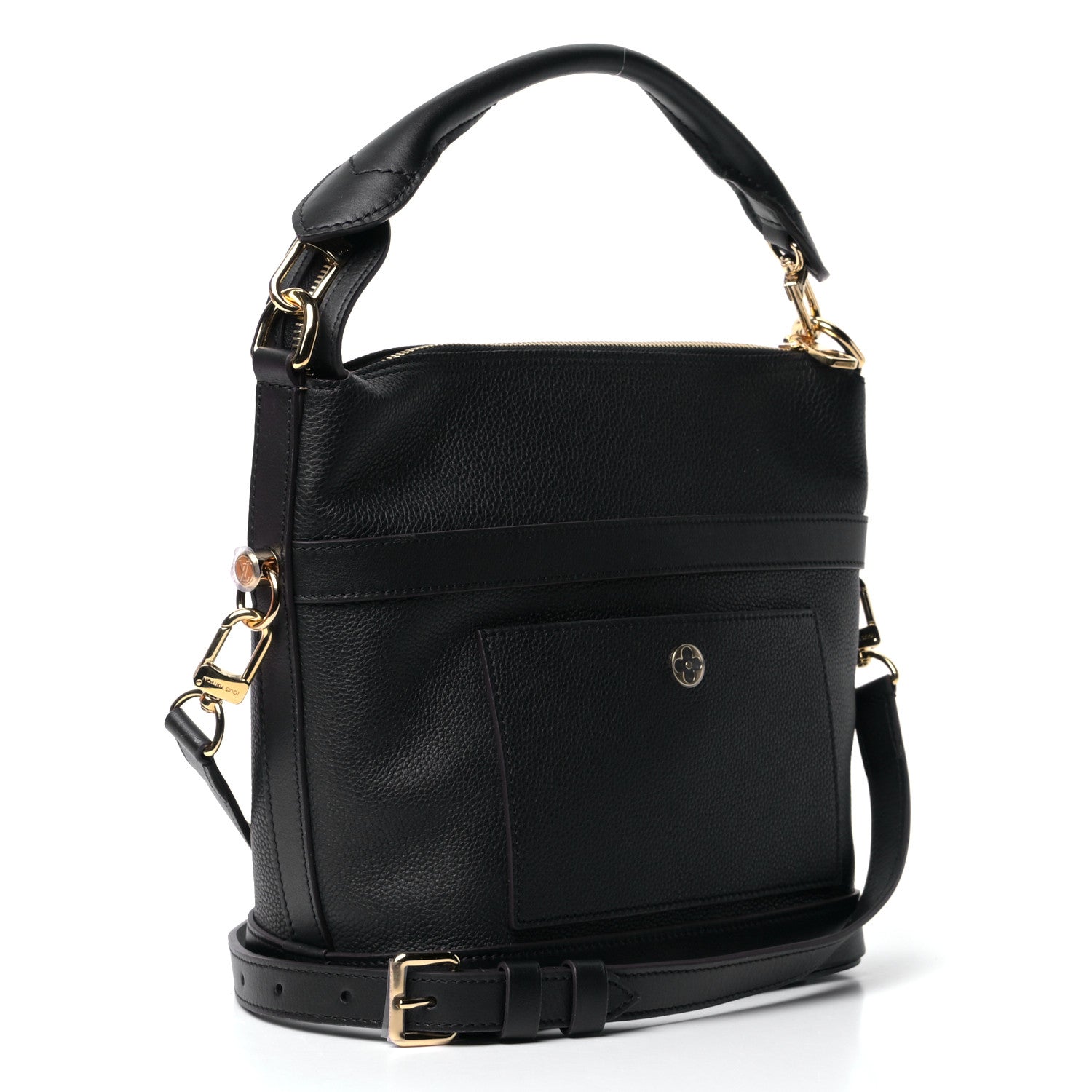 Louis Vuitton Grained Calfskin Cruiser PM Black 2 of 6