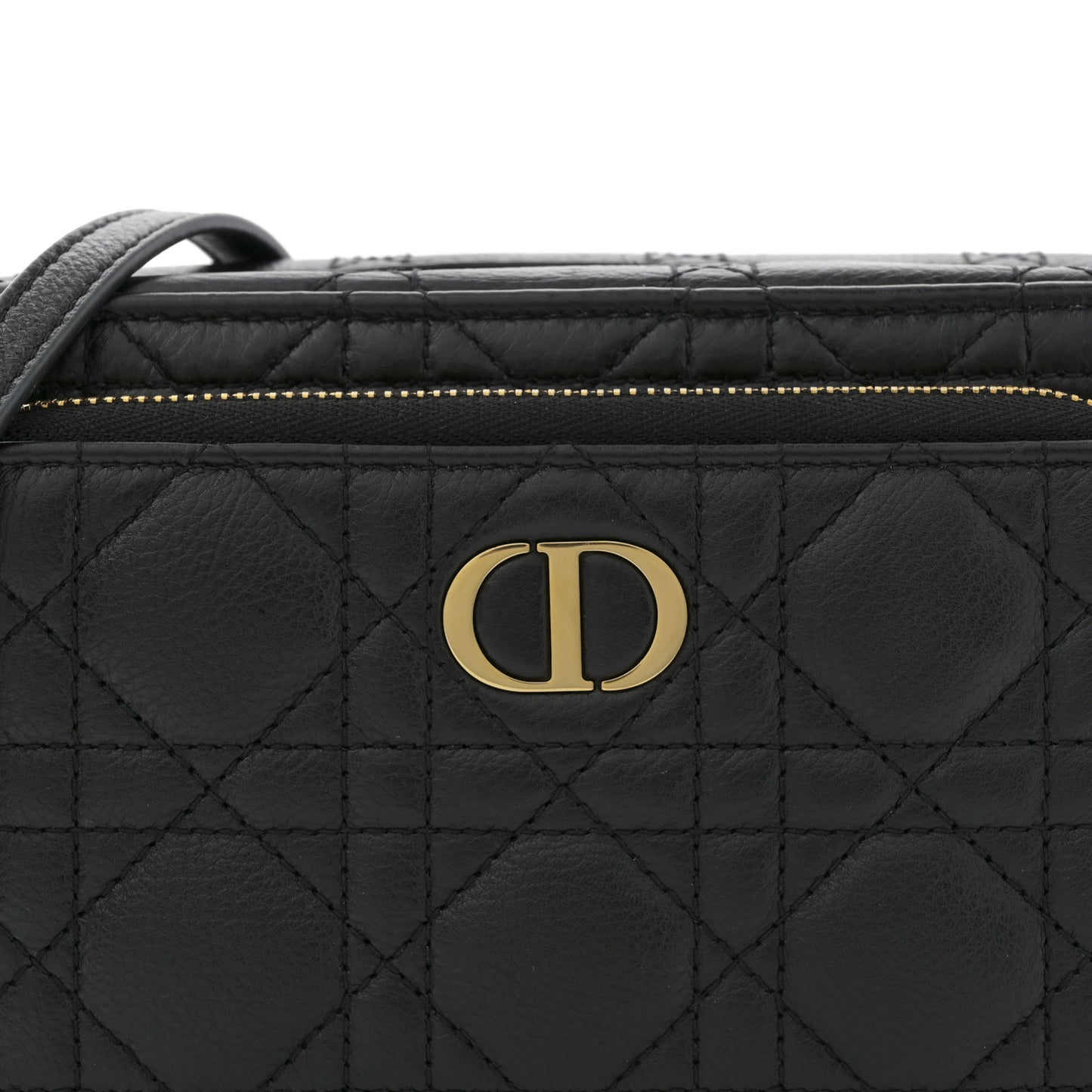 Supple Calfskin Caro Double Pouch Black