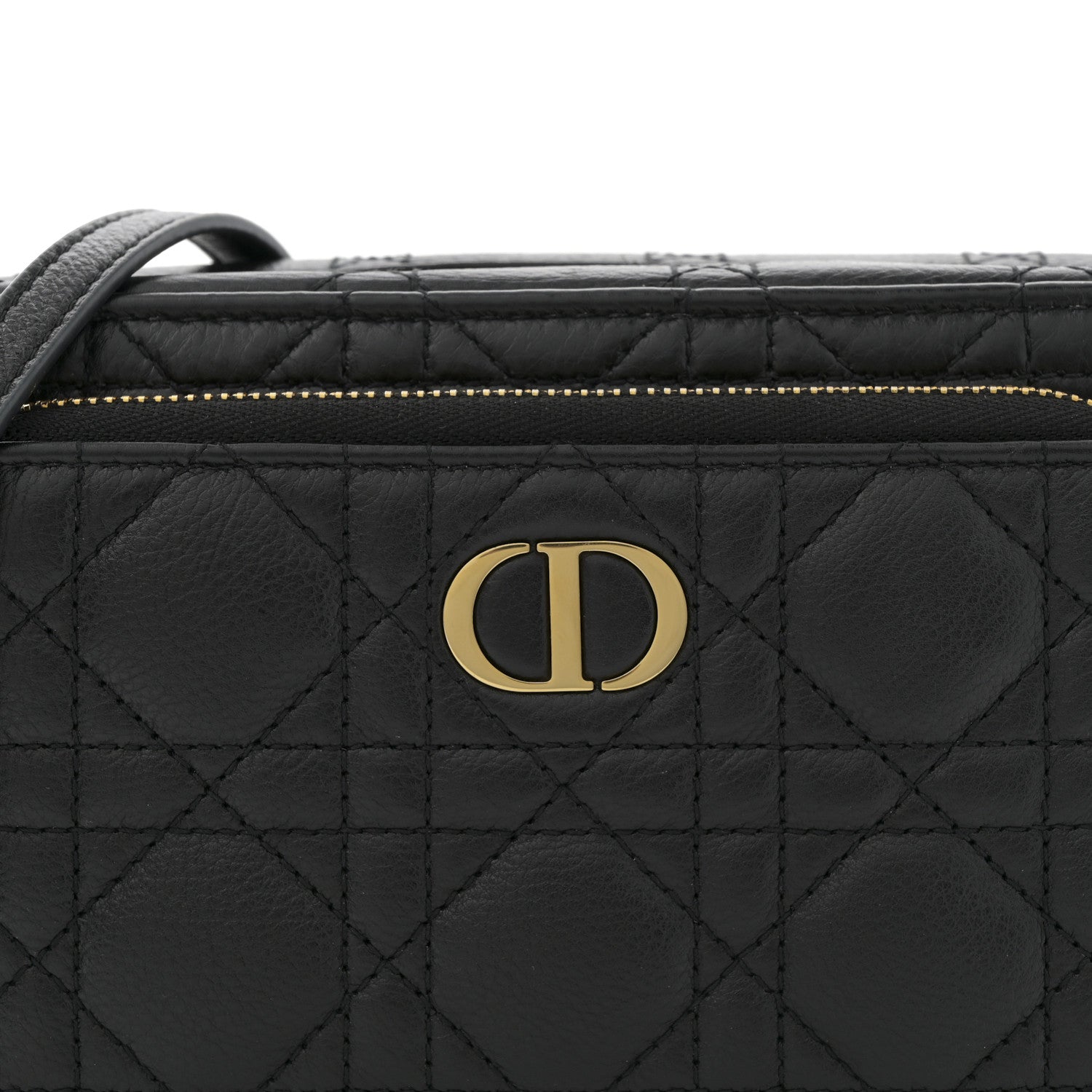 Christian Dior Supple Calfskin Caro Double Pouch Black 8 of 10
