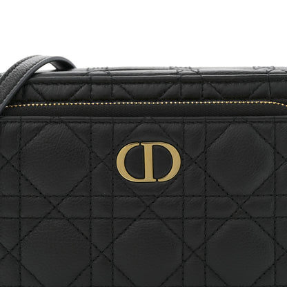 Christian Dior Supple Calfskin Caro Double Pouch Black 8 of 10