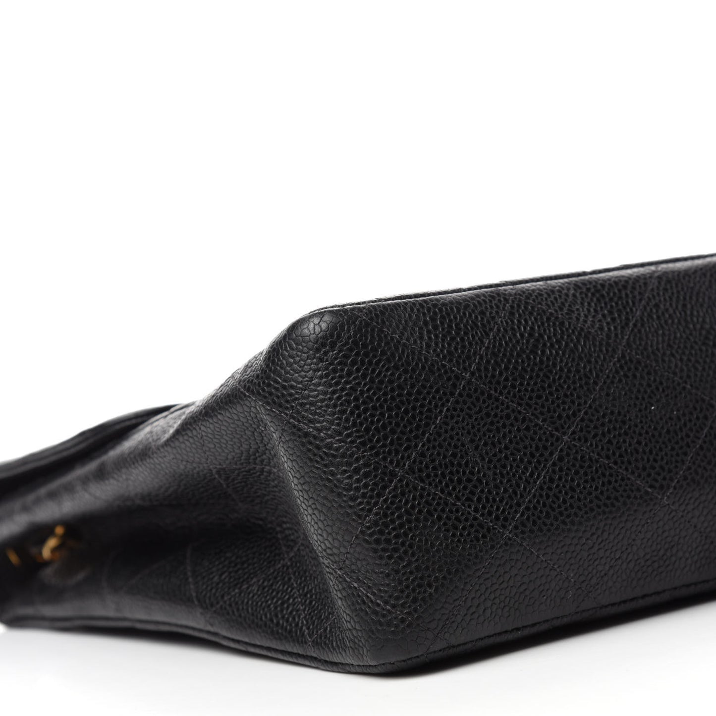 Caviar Quilted Jumbo Single Flap Black
