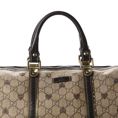 Gucci GG Plus Monogram Hearts Medium Joy Boston Dark Brown 19 of 19
