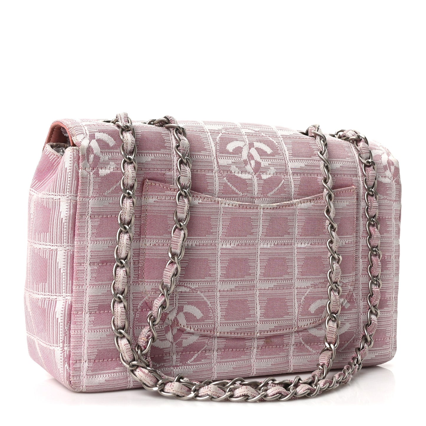 Nylon Medium Travel Flap Pink