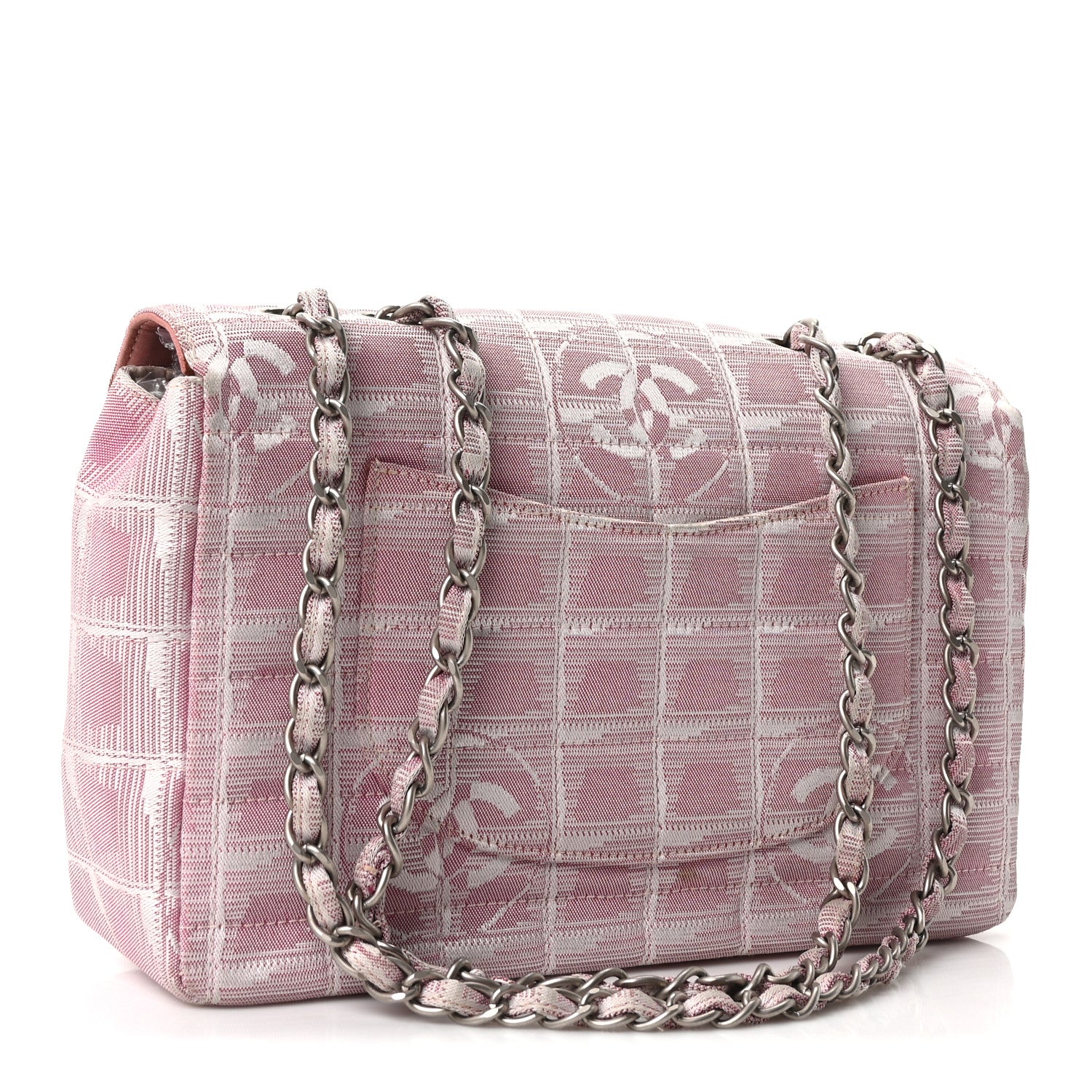 Chanel Nylon Medium Travel Flap Pink 2 of 9