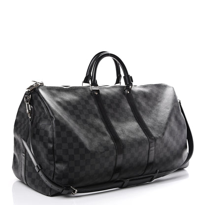 Louis Vuitton Damier Graphite Keepall Bandouliere 55 2 of 14