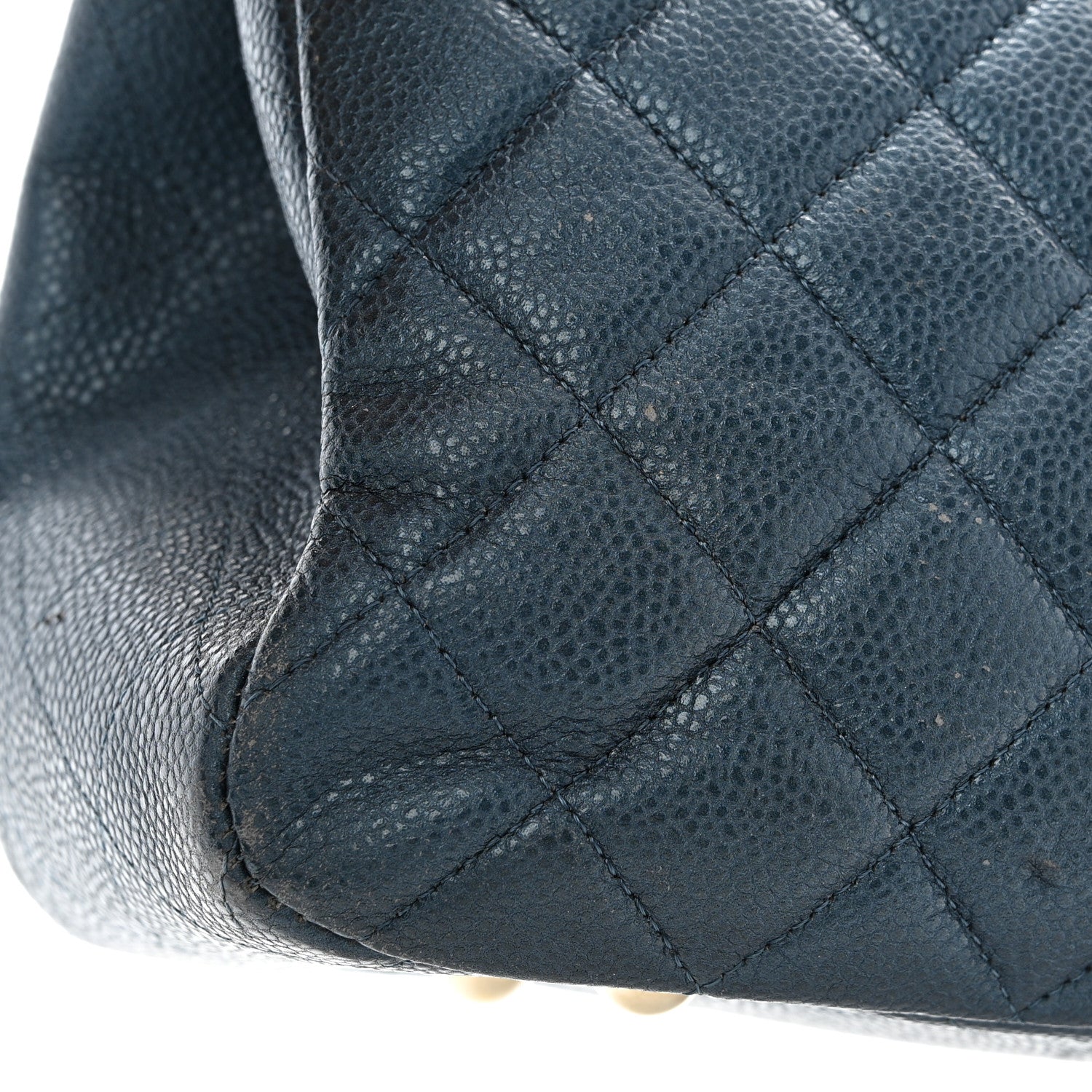 Chanel Caviar Quilted Large CC Shopping Tote Navy 16 of 16