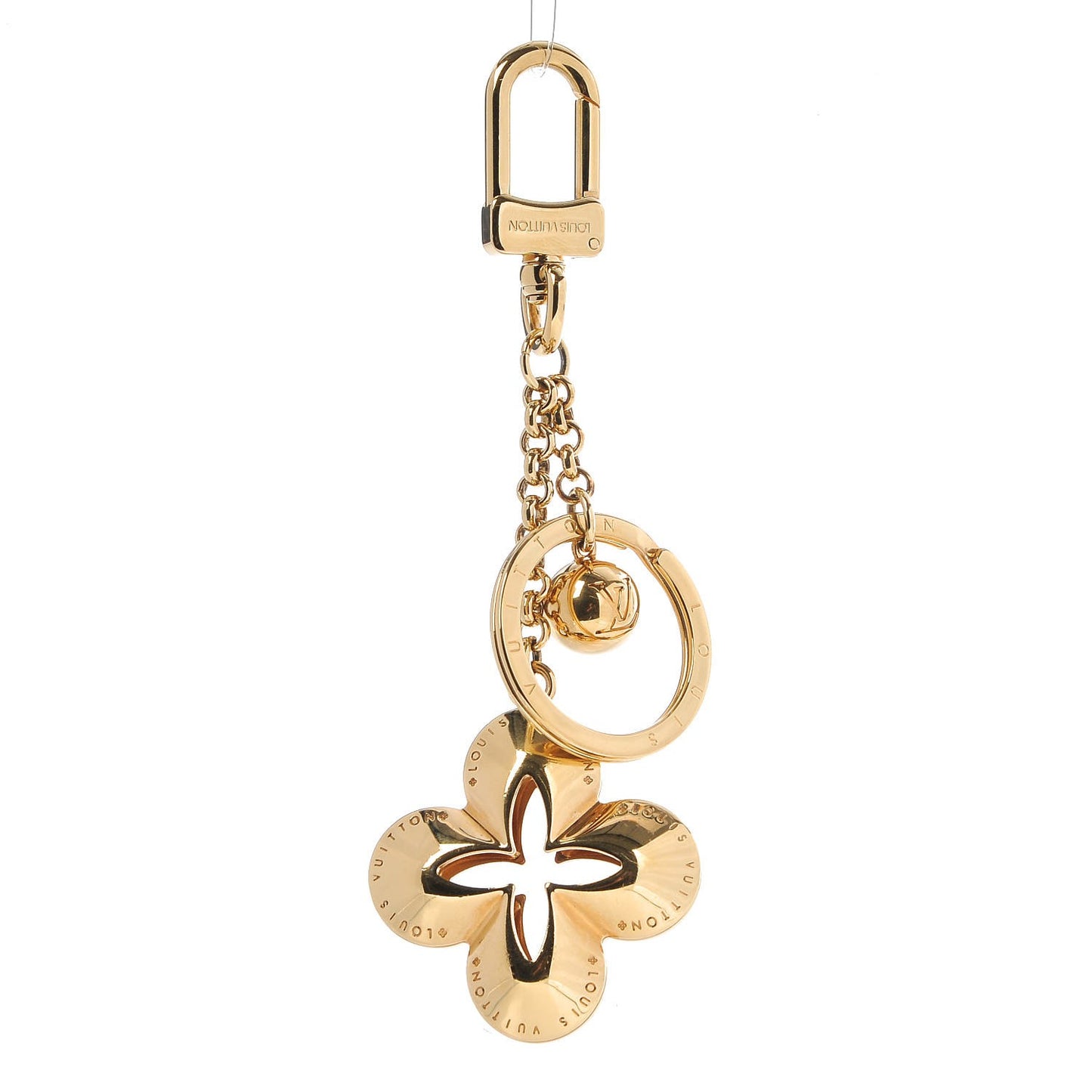 Metal Eclipse Bag Charm Key Holder Gold