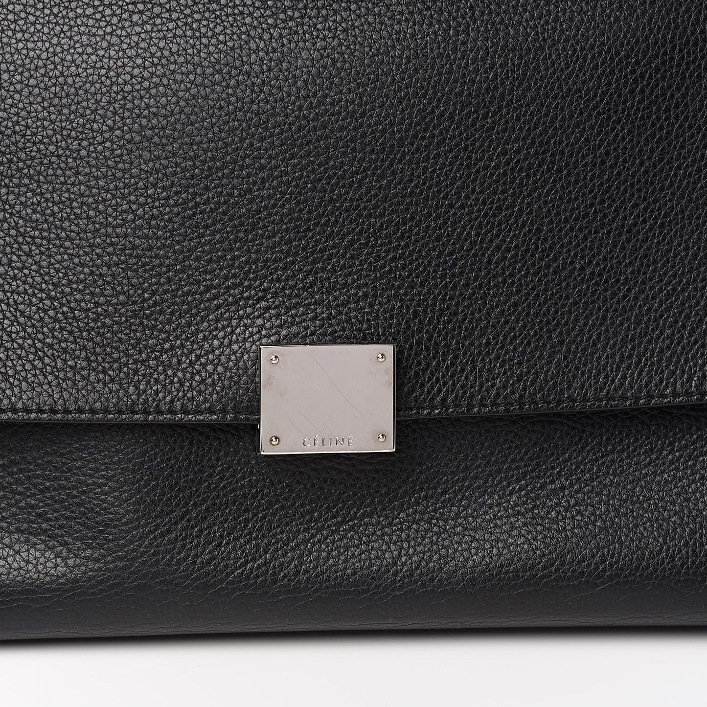 Drummed Calfskin Suede Double Zip Trapeze Black