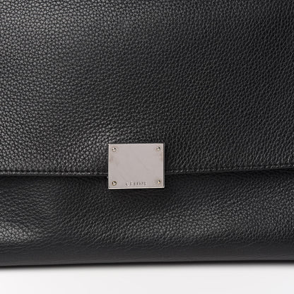Celine Drummed Calfskin Suede Double Zip Trapeze Black 13 of 13
