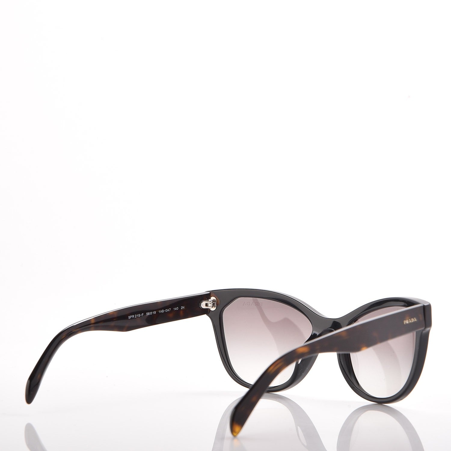 Prada Cat Eye Sunglasses SPR21S-F Black 4 of 7
