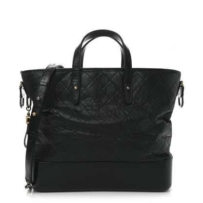 Chanel Calfskin Quilted Large Gabrielle Shopping Tote Black 1 of 10