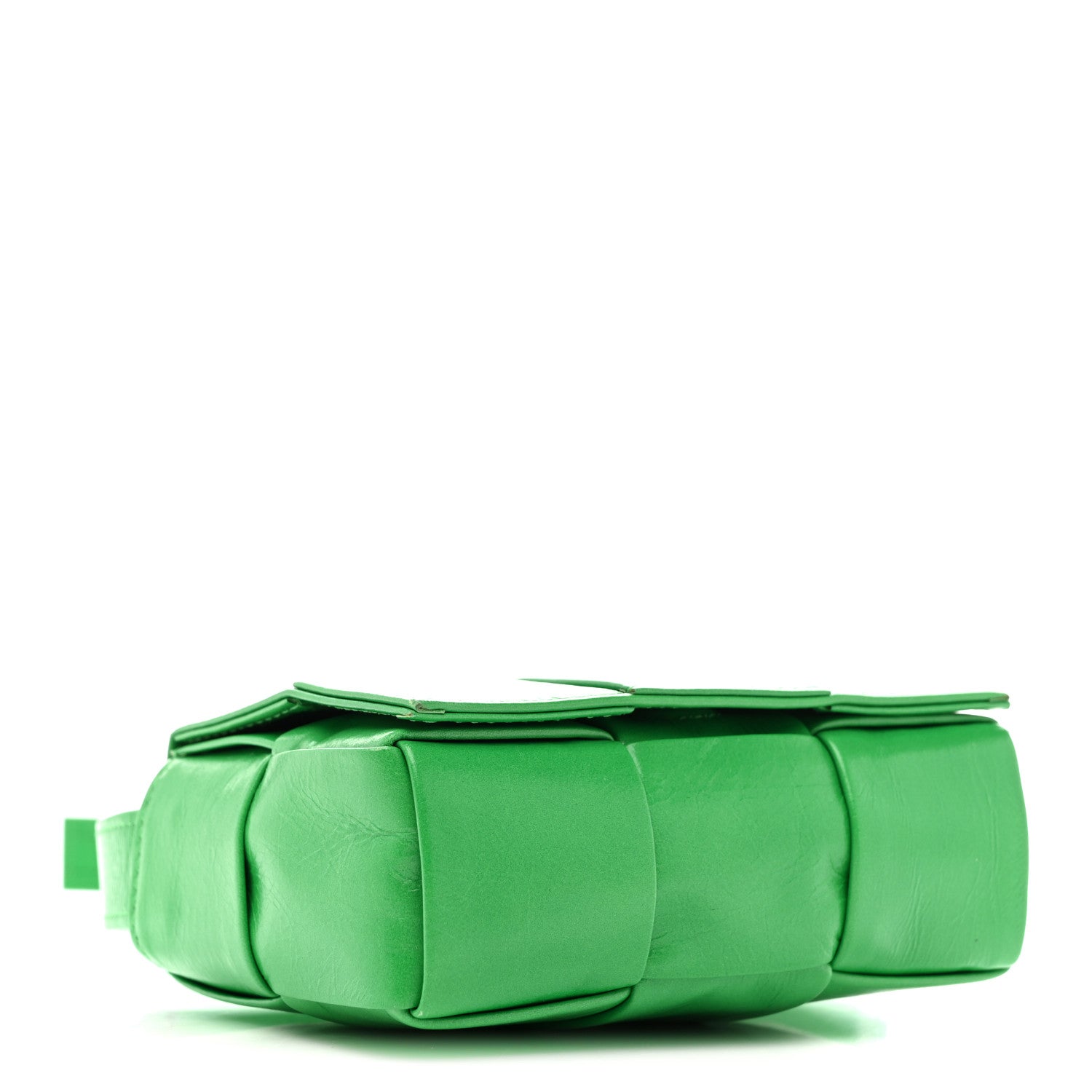 Bottega Veneta Crinkled Lambskin Maxi Intrecciato Extra Mini Cassette Crossbody Bag Parakeet 4 of 14