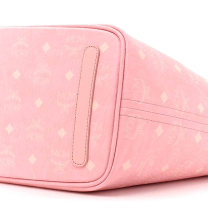 MCM Visetos Medium Liz Reversible Shopper Tote Pink 12 of 15